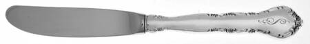 Mignonette(Sterling, 1960, Monograms) Modern Hollow Butter Spreader (Stainless)