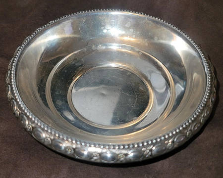 15A (Sterling, Hollowware) Sterling Bon Bon Bowl