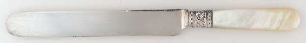 Pearl Handle 4 (Sterling) Old French Hollow Knife by Landers, Frary & Clark