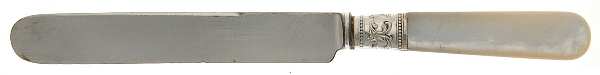 Pearl Handle 4 (Sterling) Pearl Handle Individual Dessert Knife