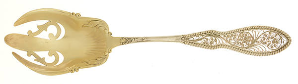 LUS21 (STERLING) Solid Salad Serving Fork