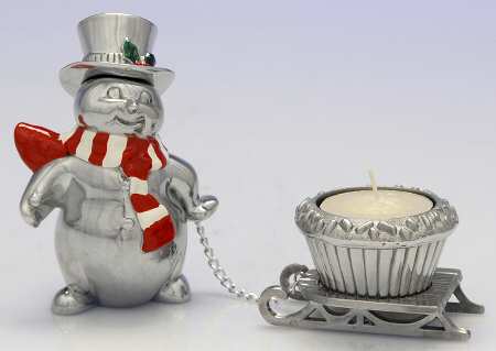 Yuletide (Hollowware) Snowman Votive