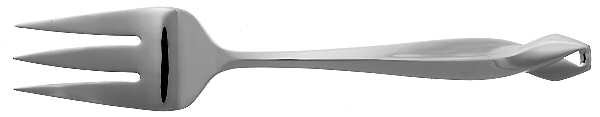 Spring Hill (Stainless) Large Solid Cold Meat Serving Fork
