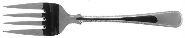 Williamsburg Feather Edge (Stainless) Medium Solid Cold Meat Serving Fork