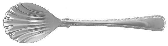 Williamsburg Feather Edge (Stainless) Sugar Shell Spoon