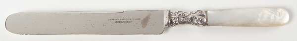 Pearl Handle Flatware 10 (Sterling) Old French Hollow Knife with Bolster
