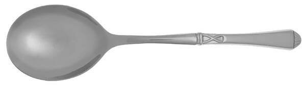 British Colonial (Stainless) Casserole Spoon with Smooth Stainless Bowl HC