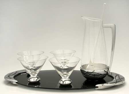 Vibe (Hollowware) (7 Pc) Martini Set (4 MARTG, MST, HCT, MARP)