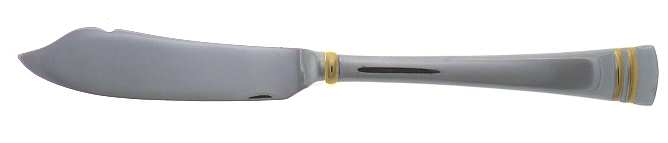 Federal Gold (Stainless, Gold Bands) Hollow Handle Master Butter Knife