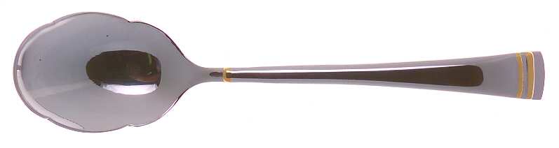 Federal Gold (Stainless, Gold Bands) Sugar Spoon