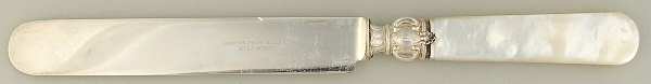Pearl Handle Flatware 15 (Sterling) Old French Hollow Knife with Bolster