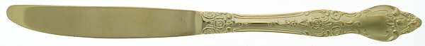 LCU81 (Gold Electroplate) Modern Solid Knife by Lifetime