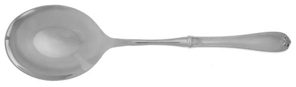 Tudor Bead-Augusta (Stainless) Casserole Spoon with Smooth Stainless Bowl HC