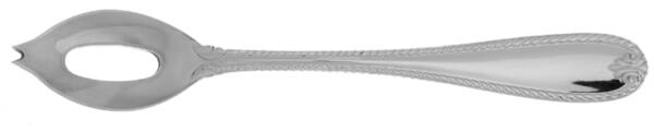 Tudor Bead-Augusta (Stainless) Olive Spoon Short with Pierced Bowl HC