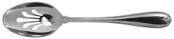 Tudor Bead-Augusta (Stainless) Pierced Tablespoon (Serving Spoon)