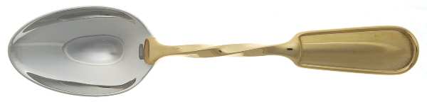 Pelham Gold (Stainless, Gold Handle) Solid Serving Spoon