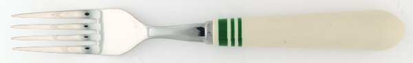 Cafe Stripe-Green (Stainless) Fork
