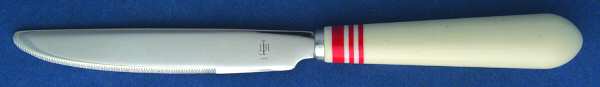 Cafe Stripe-Red (Stainless) New French Hollow Knife