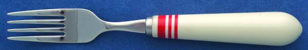Cafe Stripe-Red (Stainless) Individual Salad Fork