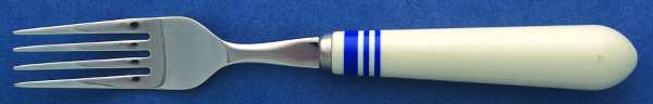 Cafe Stripe-Blue (Stainless) Fork