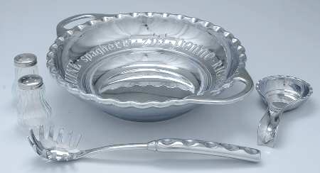 Butler's Pantry (Hollowware) 5 Pc Pasta Set (Bowl, Spoon Rest, Server&2shakers)