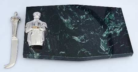 Butler's Pantry (Hollowware) Marble Cheese Board with Knife