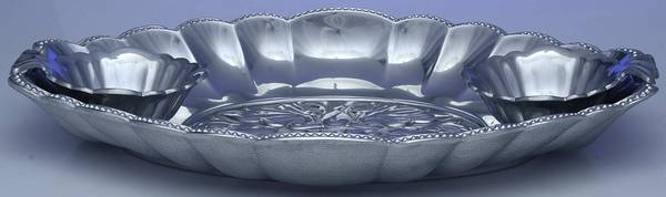 Butler's Pantry (Hollowware) Chip & Dip Set-3pc (Chip Tray & 2 Dip Bowls)