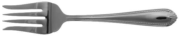 Bead (Stainless) Medium Solid Cold Meat Serving Fork