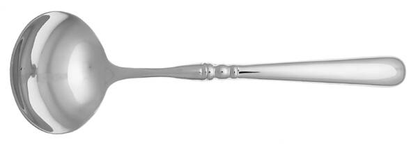 Pearl Platinum-Glossy (Stainless) Gravy Ladle with No Spout Stainless Bowl HC