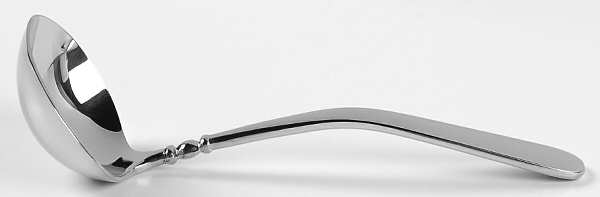 Pearl Platinum-Glossy (Stainless) Solid Gravy Ladle