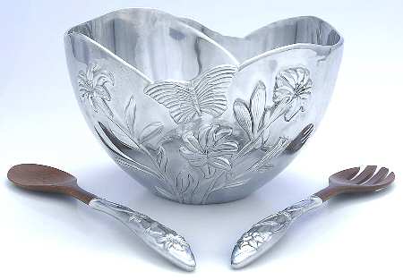 Butterfly Meadow (Hollowware) Salad Set-3pc (Bowl & Servers)