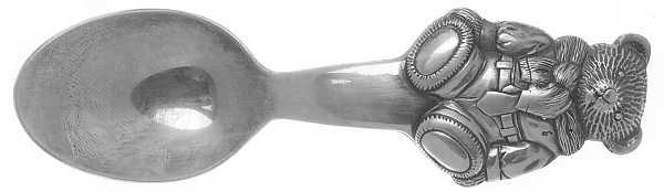 Polo Bear Collection (Silverplate Straight Handle Baby Spoon