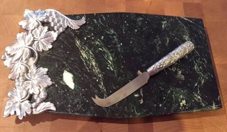 Grape Weave (Hollowware, Other) Cheese Board & Knife Set