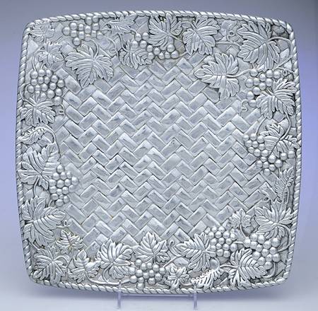 Grape Weave (Hollowware, Other) 14" Square Tray