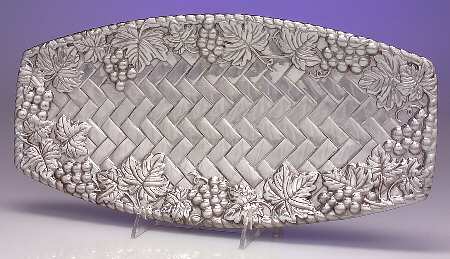 Grape Weave (Hollowware, Other) 14" Bread Tray