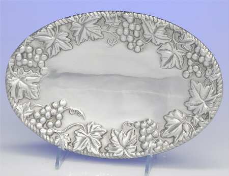 Grape Weave (Hollowware, Other) 9" Oval Tray