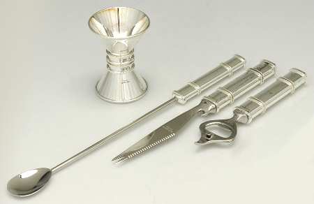 Pompano Point (SIlverplate, Hollowware) 4 Piece Bar Set