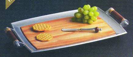 Abbreo (Hollowware) Cheese & Cracker Tray Only