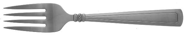 Woven Traditions (Stainless) Medium Solid Cold Meat Serving Fork