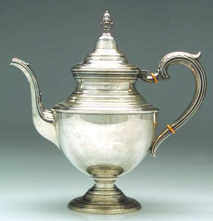 0010 (Sterling, Hollowware) Teapot