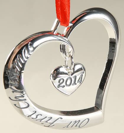 Forevermore (Silverplate Hollowware) 2014 Our First Christmas Ornament