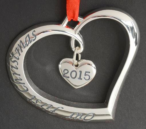 Forevermore (Silverplate Hollowware) 2015 Our First Christmas Ornament