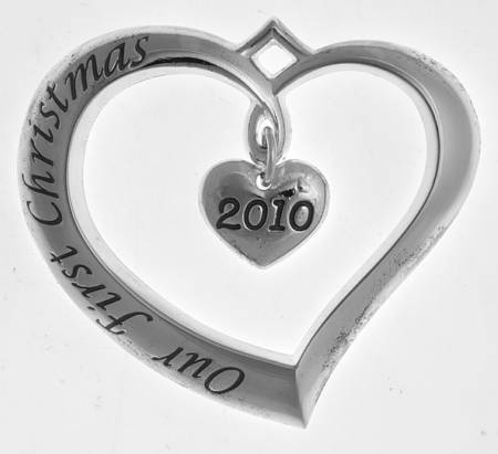 Forevermore (Silverplate Hollowware) 2010 Our First Christmas Ornament