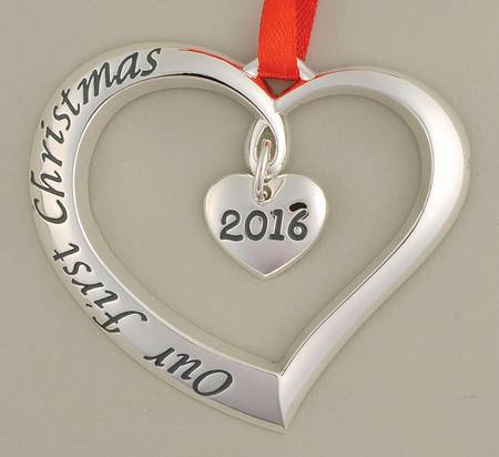 Forevermore (Silverplate Hollowware) 2016 Our 1st Christmas Ornament