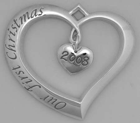 Forevermore (Silverplate Hollowware) 2008 Our First Christmas Ornament