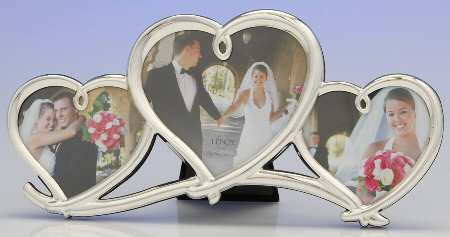 Forevermore (Silverplate Hollowware) Frame-Triple-Holds 4" X 6", 2-3" X 5" Pictures
