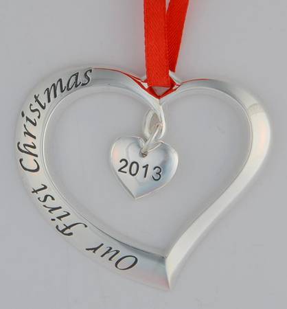 Forevermore (Silverplate Hollowware) 2013 Our First Christmas Ornament
