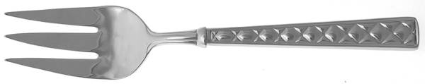 Classic Quilted (Stainless) Medium Solid Cold Meat Serving Fork