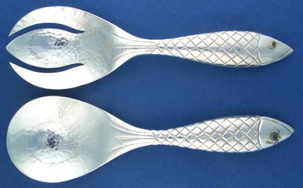 Silverplate Flatware (2 Pc) Solid Salad Set