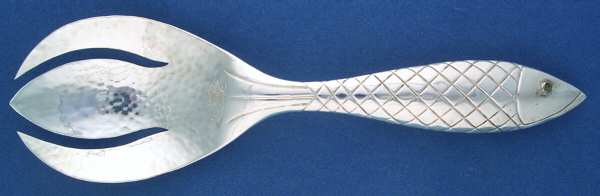 Silverplate Flatware Solid Salad Serving Fork